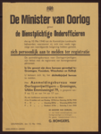 320 De Minister van Oorlog gelast de Dienstplichtige Onderofficieren, 1945-05-15