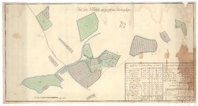 1237 Kaart van het erve Wildijk, gelegen in Hertme in het gericht Borne. - . - schaal in Rijnl. roeden [ ca. 1 : ...