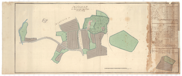 1244 Kaart van het erve Mitsdorp, eerste stuk van Mitsdorp, gelegen in Hertme in het gericht Borne/S. van Beinum. - ...