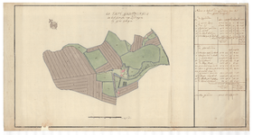 1252 Kaart van het erve Groothengel, gelegen bij Goor in het gericht Kedingen. - . - schaal in Rijnl. roeden [ ca. 1 : ...