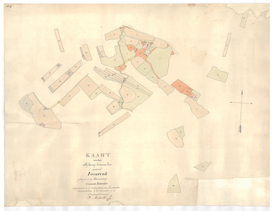1305 Kaart van het erve Joosink, gelegen in de buurschap Lonneker, gemeente Lonneker/D. Middelbergh. - schaal niet op ...