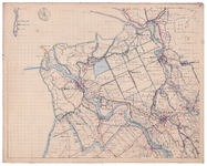 19223-A1.B1 Blad B1 van de algemene kaart van Overijssel. Het gebied rond de polder Mastenbroek met de rivieren de ...