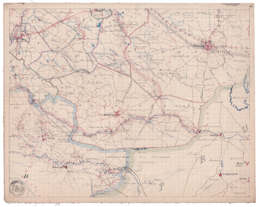 19223-A1.D3 Blad D3 van de algemene kaart van Overijssel. Zuid Twente. Vermeld worden: Hekeren, Wegdam, Weldam, ...
