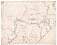 19223-B10.19 [Geen titel] Kaart van de Vecht tussen Hardenberg en Gramsbergen, met voorstel tot afsnijding nr. 4. Aan ...