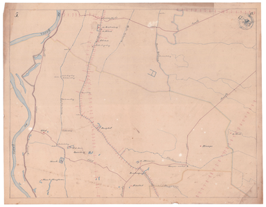19223-B13.5 [Geen titel] Blad 5 van de kaart van de Sallandse weteringen, vanaf de IJssel ter hoogte van Wijhe en Olst ...