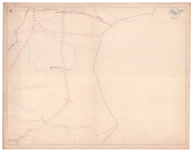 19223-B13.6 [Geen titel] Blad 6 van de kaart van de Sallandse Weteringen, rondom Schoonheten. Vermeld worden Bagatelle, ...
