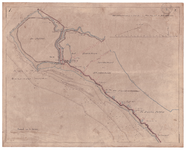 19223-B7.1 [Geen titel] Netteplan van de zeekust met de Waayersluis te Kuinre, De Polder, Schoterzijl, watermolen, de ...