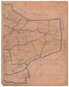 19224-14.2 Diepenveen 2 Kaart van het oostelijk deel van de gemeente Diepenveen met rondom de gemeenten Gorssel, ...