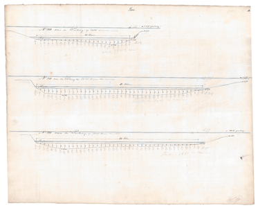 19224-B11.16 [Geen titel] Dwarsdoorsneden van de Vecht tussen Hessum en Vilsteren., 1847