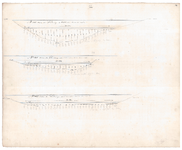 19224-B11.26 [Geen titel] Dwarsdoorsneden van de Vecht langs de Beerzerweg., 1847