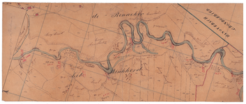 19224-C22.14 [Geen titel] Kaart van de Dinkel ten zuidoosten van De Lutte, ten zuiden van de huidige spoorlijn van ...
