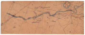 19224-C22.5 [Geen titel] Kaart van de Dinkel ten zuidwesten van Denekamp en ten zuidoosten van Tilligte, tussen de ...