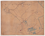 19224-S.A1 [Geen titel] De kop van Overijssel met waterwegen, rivieren, meren, Zuiderzee weergegeven. ...