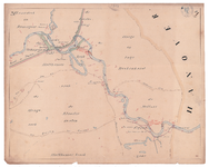 19225-10Z21 [Geen titel] Kaartblad van de rivier de Vecht, met daarop in het groen ingetekend de sinds 1847 ...