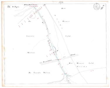 19231-17Y21 [Geen titel] Kaartblad van de Schipbeek ten zuiden van Stokkum, ter hoogte van het huidige Twentekanaal. Op ...