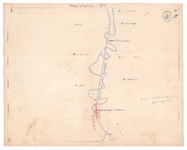 19231-22X4 [Geen titel] Kaart van de Dinkel ten oosten van Tilligte, met een voorgestelde afsnijding bij de ...