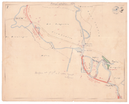 19231-22X7 [Geen titel] Kaart van de Dinkel en de Bijdinkel, ter hoogte van landgoed Singraven bij Denekamp, met een ...