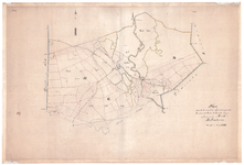 1428 Plan van de te verdeelen algemeene gronden benevens de thans bestaande wegen gelegen in de Mark Hellendoorn. Kaart ...
