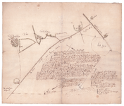 1437 Delignatie der letteren op deze shets off Grootteikeninge gestelt Kaart van de delineatie van die afdeilinge der ...
