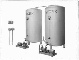 32288 FDSTORK-140 Watervoorziening. Dubbele huiswatervoorzieningsinstallatie met niet-zelfaanzuigende pompen., 00-03-1947