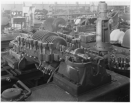 33320 FDSTORK-1963 Turbines. 3100 KW Stork E.B. voorspanturbine, voor 38 kg/cm2 stoomdruk en 16,5 kg/cm2 tegendruk, ...