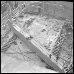 33569 FDSTORK-11141 Opname tijdens de bouw van de tweede nieuwe stelplaats., 00-00-1957 - 00-00-1958