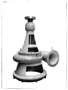 8450 FDSTORK-3419 Pompen. Verticale drinkwaterpomp, bestemd voor de Waterleiding Rotterdam, order 291038., 09-05-1952 - ...