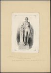 13 -7 Prent van een standbeeld van I.H., graaf van Rechteren. Het is onduidelijk of het standbeeld ooit is gemaakt., 1800