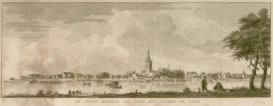 16 -15 Gezicht op Hasselt van over het Zwarte Water., 1700