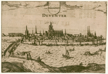 2 -10 Gezicht op Deventer., 1600