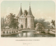 2 -5 Afbeelding van de Cellebroederspoort in Kampen., 1800
