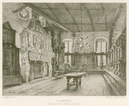 5 -2 Het interieur van een hotel in Kampen, naar een tekening van Maxime Lalarme Heliog., 1800