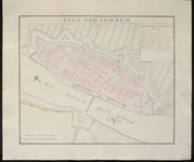 18 Plan van Campen Kaart van Kampen., 1740