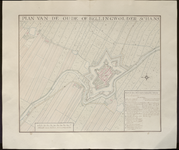 24 Plan van de Oude of Bellingwolder Schans Plattegrond van de Bellingwolder- of Oude schans., 1740