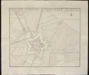 25 Plan van de Nieuwe of Langacker schans Plattegrond van de Langakker- of Nieuwe schans., 1740