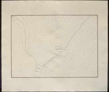 38 N.3. Blad 3 van de grote kaart hierboven, met een gedeelte van Rivier de Aa, Swarte Meer en Hebeler Meer., 1740