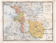 1051-A Provincie Overijssel met aanduiding van de verschillende Waterschappen, dijksdistricten en polders 1884. 1 ...