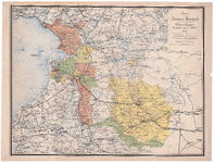 1051-B Provincie Overijssel met aanduiding van de verschillende Waterschappen, dijksdistricten en polders 1884. 1 ...