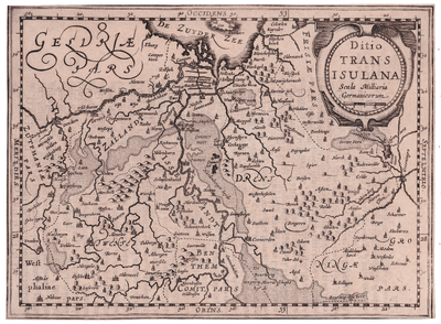 19 Ditio | TRANS | ISULANA 1 kaart. Ongekleurd., 1673