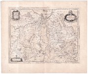 27 Ditio | Trans-isulana 1 kaart. Ongekleurd. Met dingspel-indeling in Drenthe uit de kaart van Pijnacker van 1634. ...
