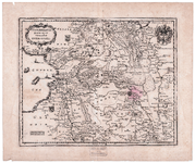 870 TRANSISELANIA | DOMINVM | vernacluè | OVER-YSSEL. 1 kaart. Ongekleurd. Kopie van de kaart van Blaeu van 1638, ...