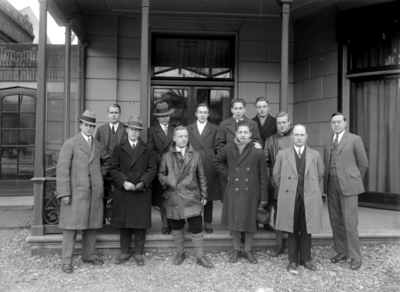 10269 FDHEEMAF031278 Excursie van de Vereeniging van Nederlandsche Studenten van het technicum in Bingen (D), 1929-01-03