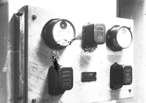 13534 FDHEEMAF000142 Marmeren meetbord voor 10 kV installatie. Bestemming onbekend, 1912-10-01