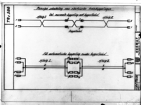 6519 FDHEEMAF050751 Principe schema van elektrische koppelingen van dieselelektrische treinstellen, 1933-06-19