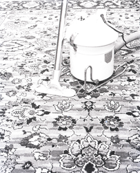 6807 FDHEEMAF055189 Afbeelding van een HEEMAF stofzuiger op een tapijt, 1940-08-27
