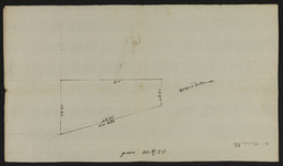 12441-KD000251 [Zonder titel] Schetskaart van een stuk grond in het Wythemer Veld (Het Veld) gelegen naast een erve van ...