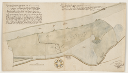 12495-KD000199 [Met omschrijving] Kaart door Herman Lentinck van de Herkulosche Buitenlanden (Harculose)aan de IJssel ...