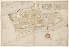 12495-KD000200 [Met omschrijving] Kaart van de Harculoërwaard door Herman Lentinck van de Weerden bij de buurschap ...