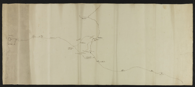 1375-KD000257 Dorsaal (achterzijde): 1769 juny niet gebruikt Schetskaart van het stroomgebied van de Schipbeek en de ...