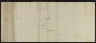 1375-KD000257 Dorsaal (achterzijde): 1769 juny niet gebruikt Schetskaart van het stroomgebied van de Schipbeek en de ...